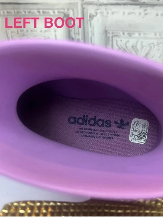 Adidas Adifom Superstar Boots lilac 6.5 nwob - Picture 8 of 16
